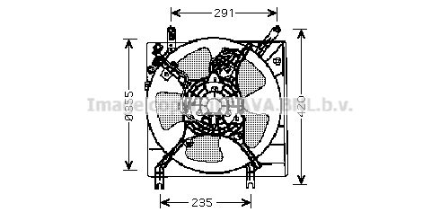 AVA QUALITY COOLING Вентилятор, охлаждение двигателя MT7508